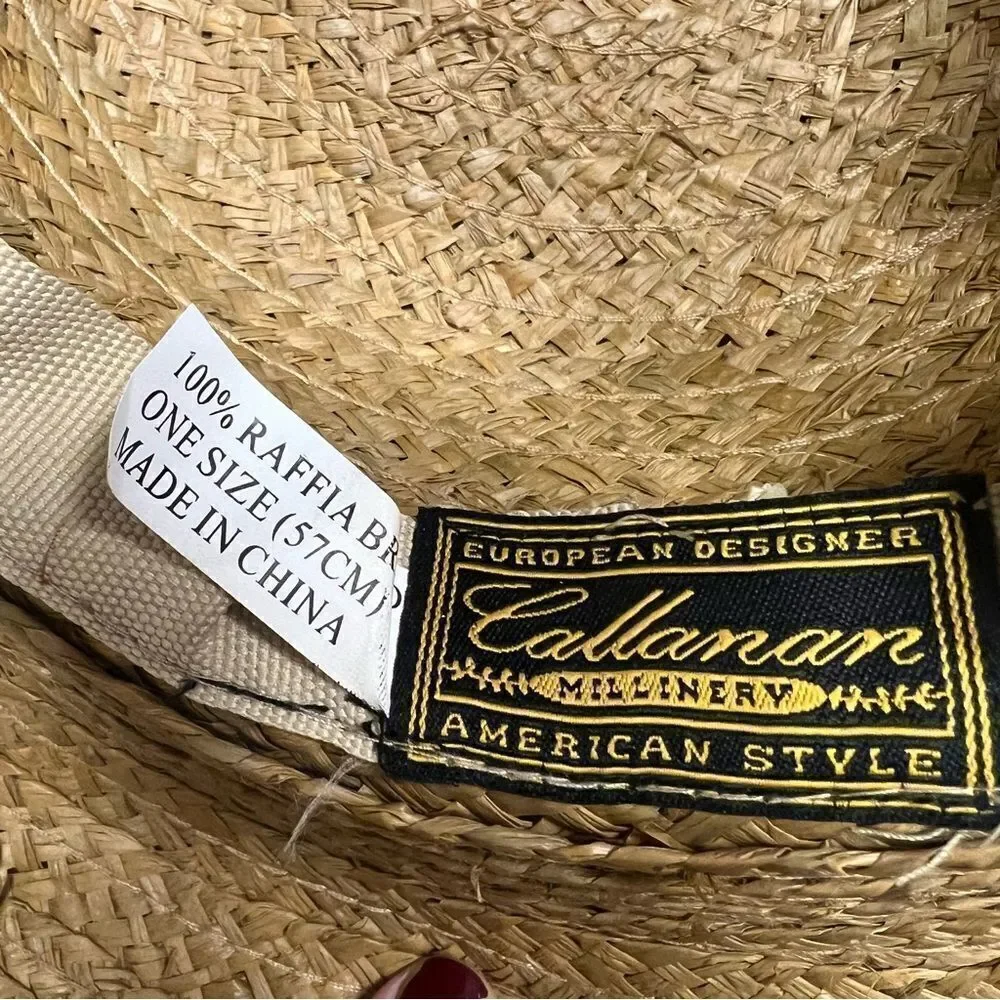 Callahan raffia braided hat.   Size S
